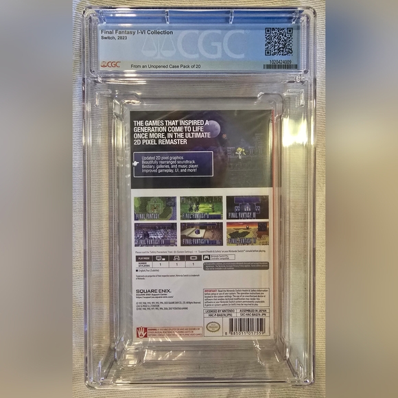 Final Fantasy Pixel - NEW - Switch - (1020424009) CGC GRADED PERFECT 10 A++ RARE